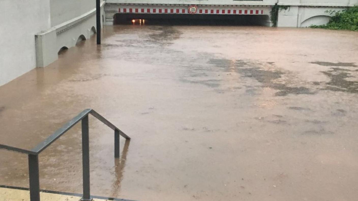 Schwäbisch Gmünd sotto l'acqua