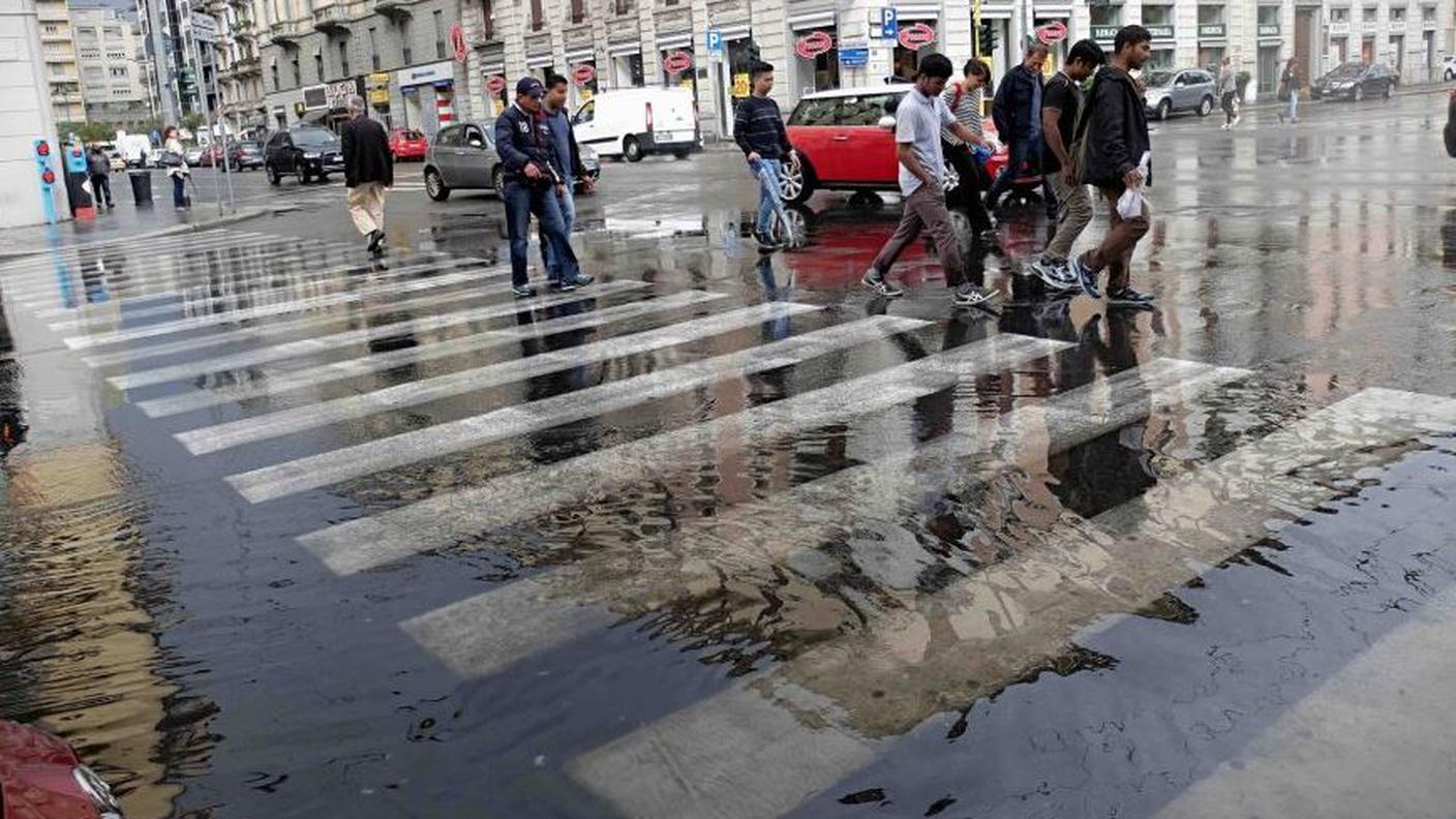 Alcune strade sono allagate