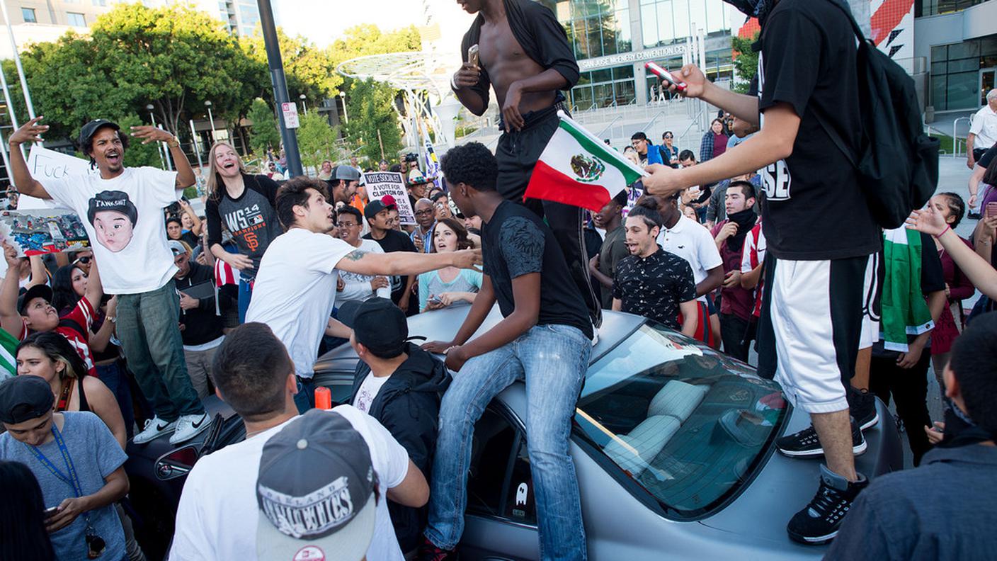 Proteste in California contro Donald Trump
