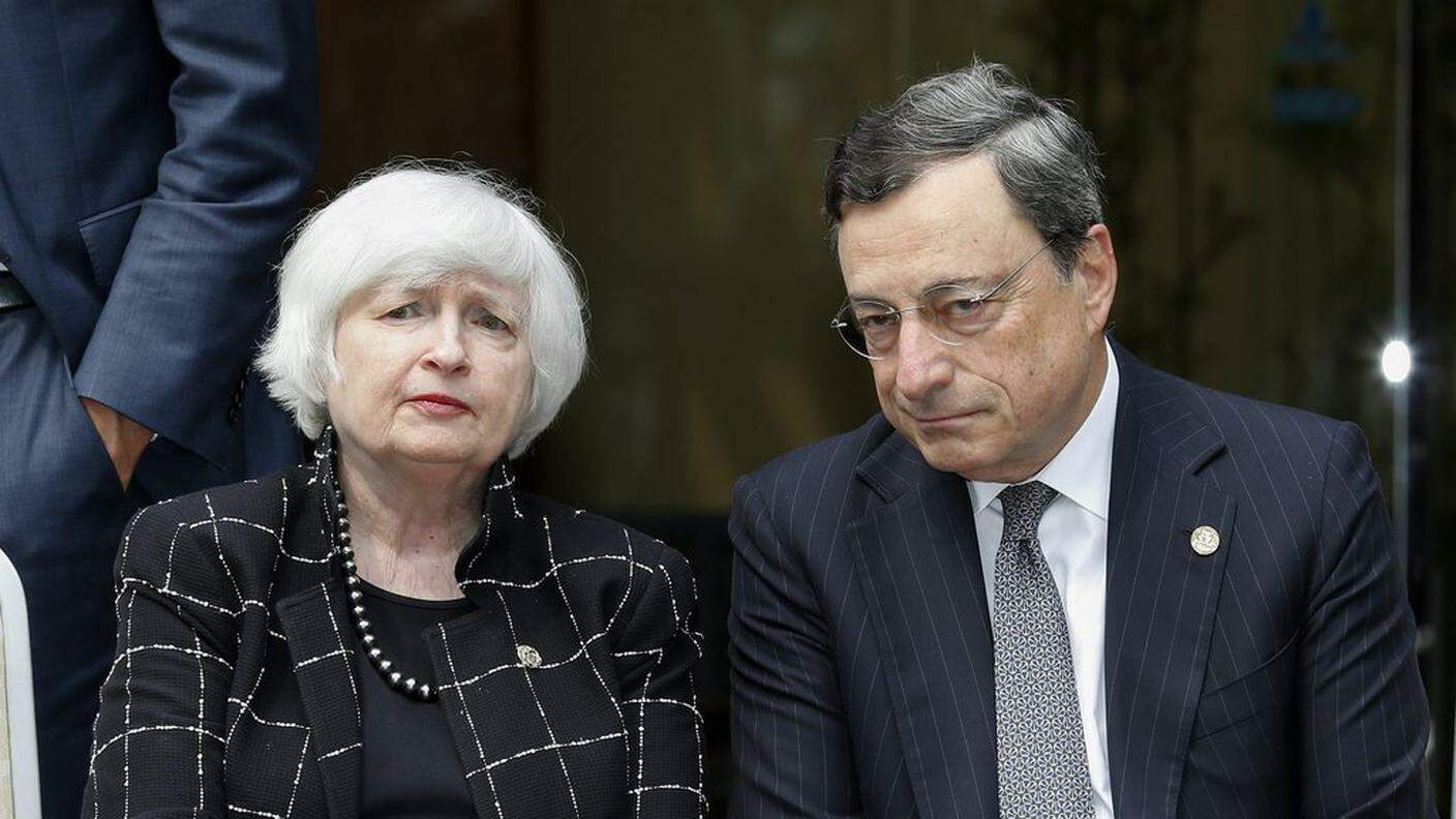 Janet Yellen e Mario Draghi