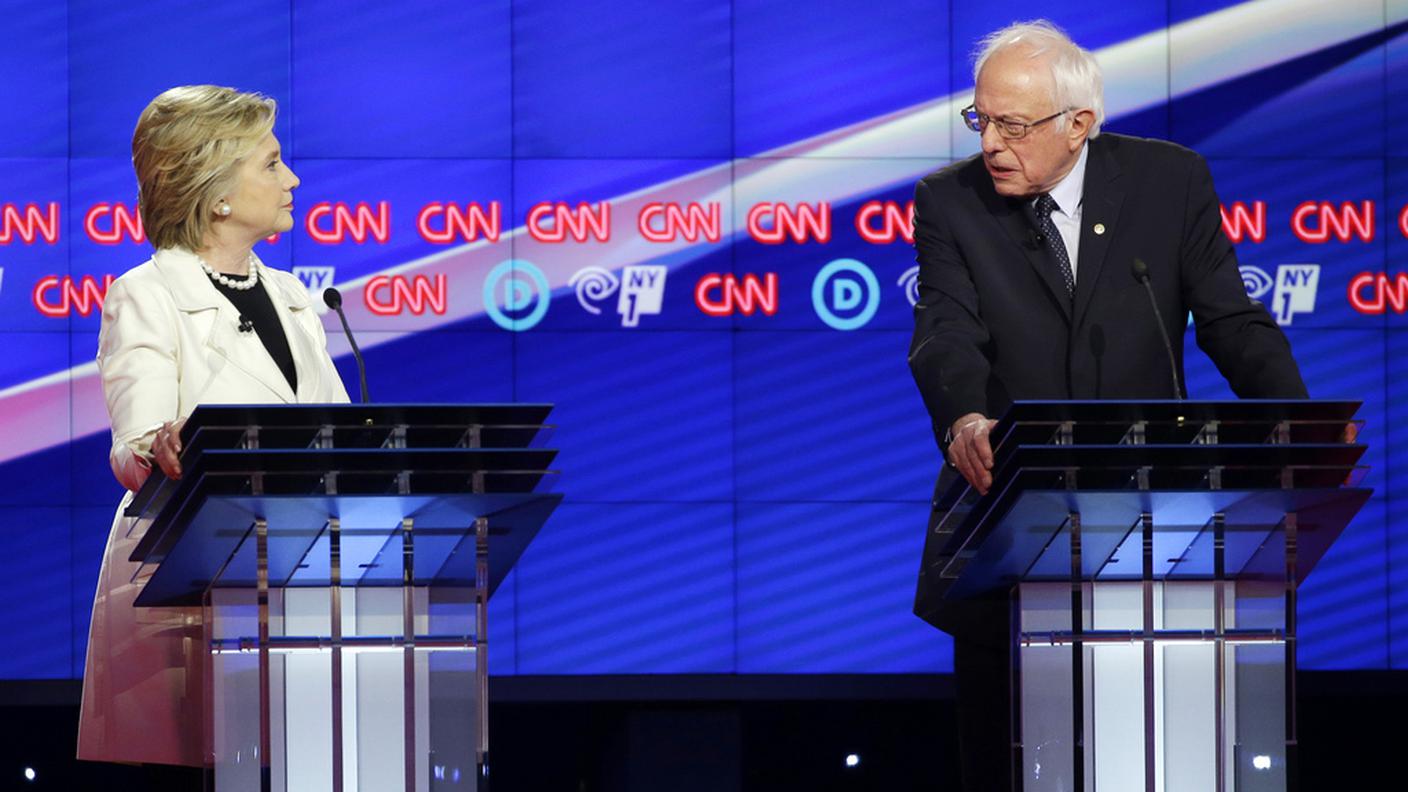 Hillary Clinton e Bernie Sanders