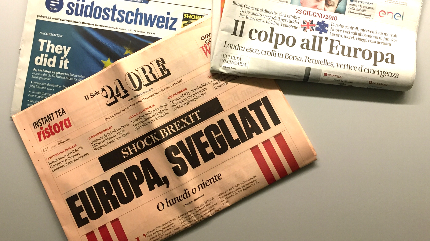 Lo sgretolamento dell'UE su tutte le pagine