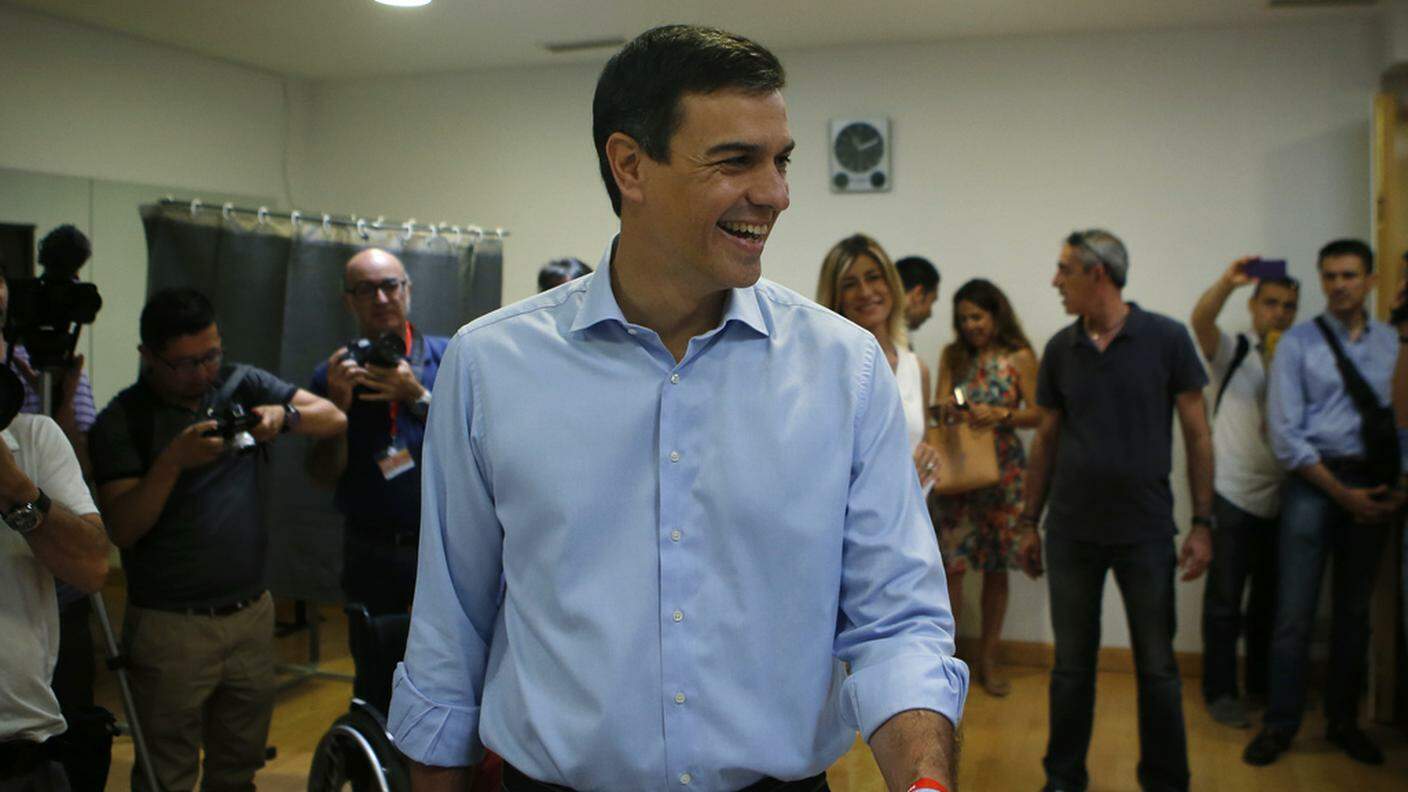 Il leader dei socialisti Pedro Sanchez