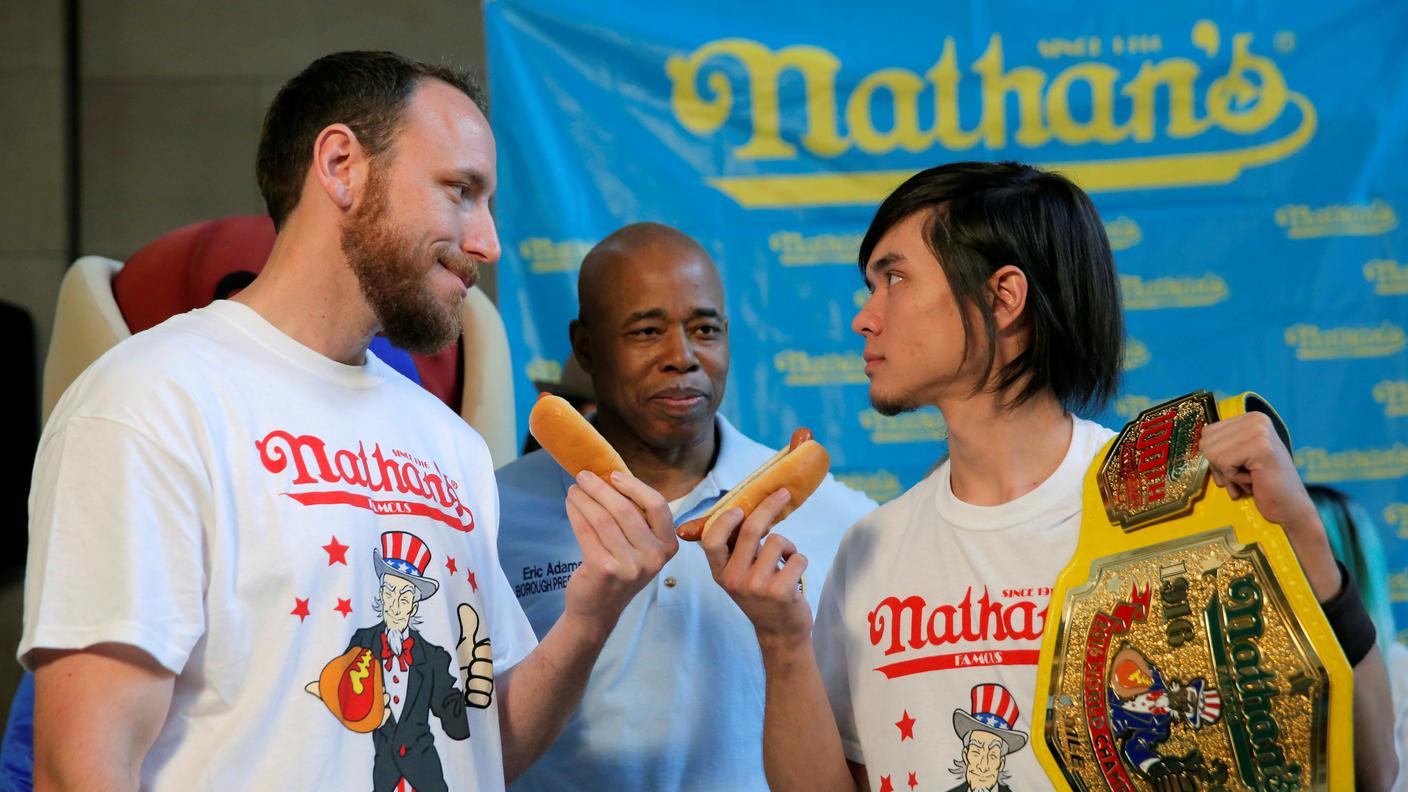 Prima della sfida con il campione uscente Matt Stonie