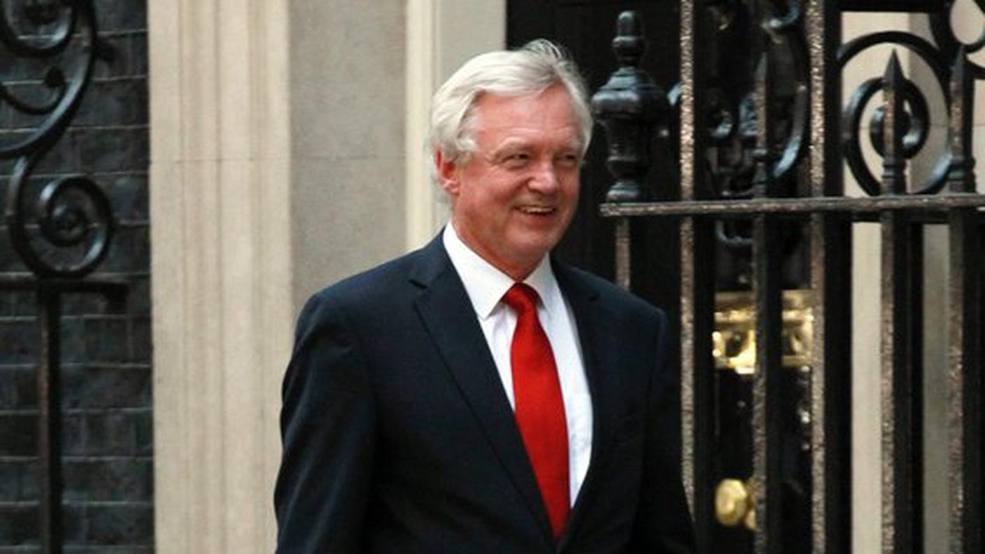 Il 68enne David Davis, Segretario di Stato per l'uscita del Regno Unito dall'UE