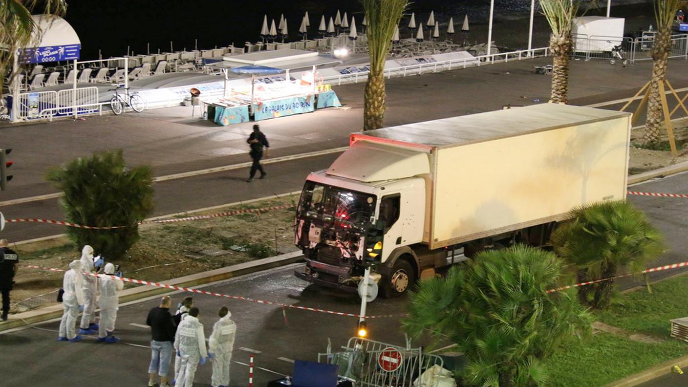 Il camion usato per la strage