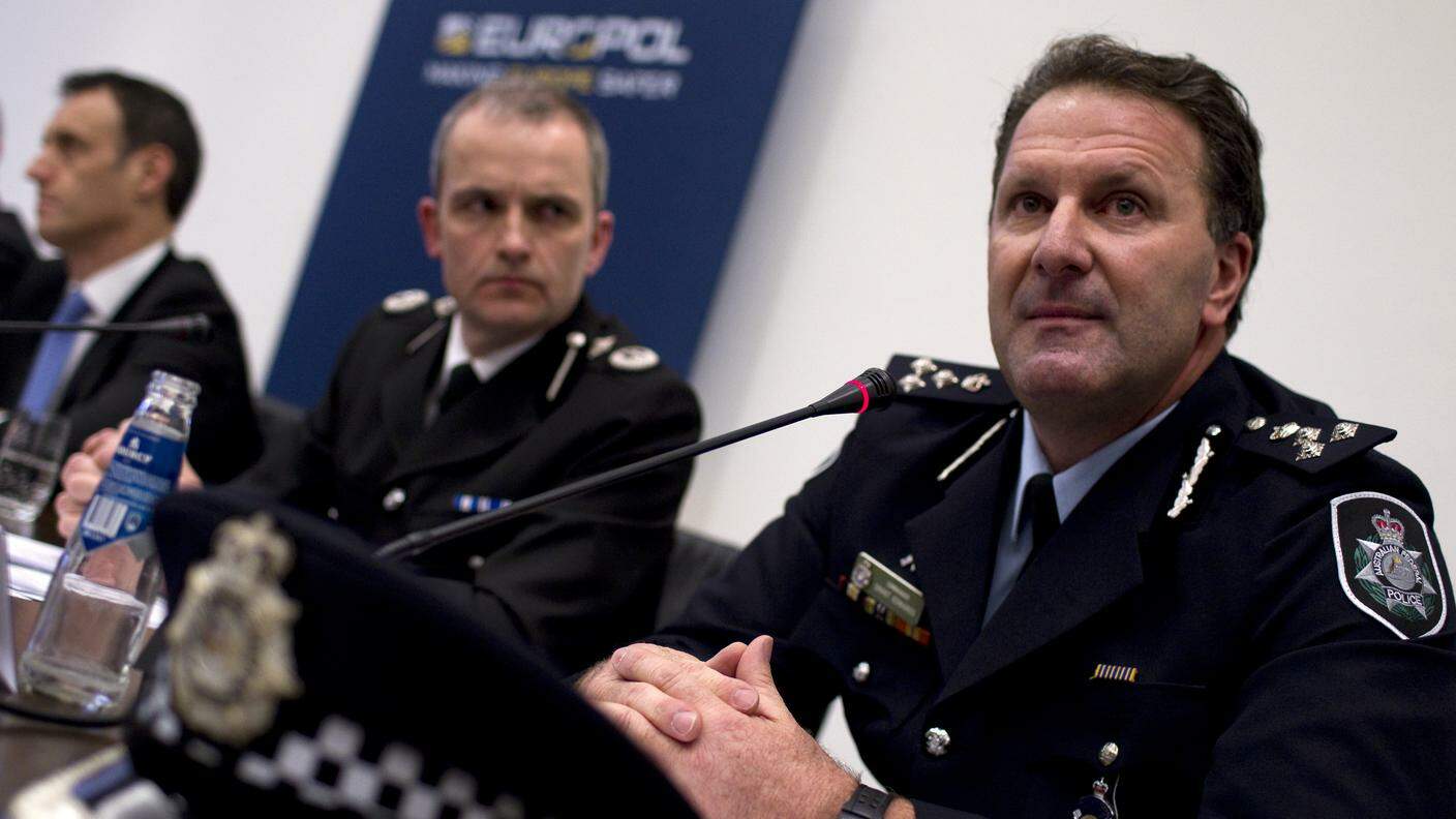 Una conferenza stampa dell'Europol