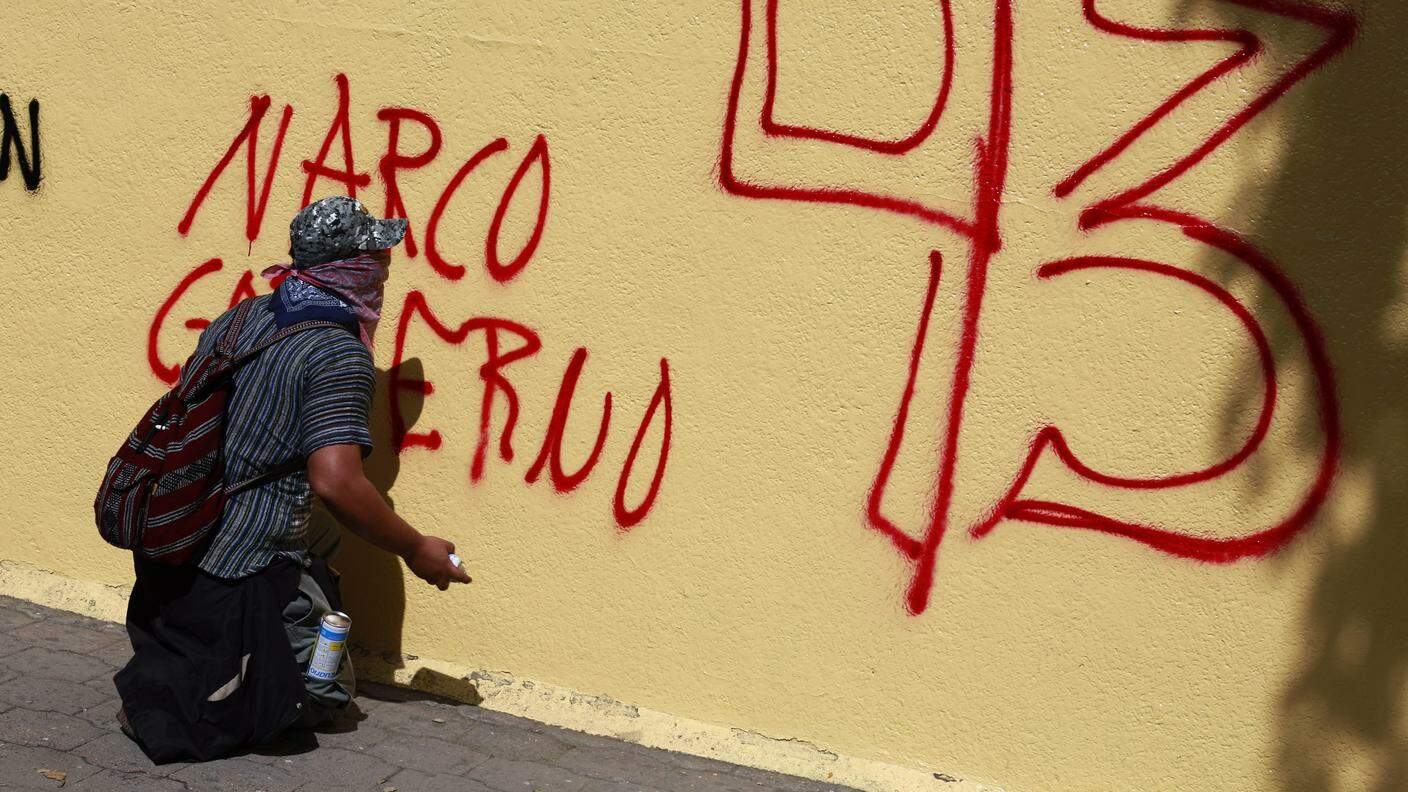 Una manifestazione contro i narcos messicani
