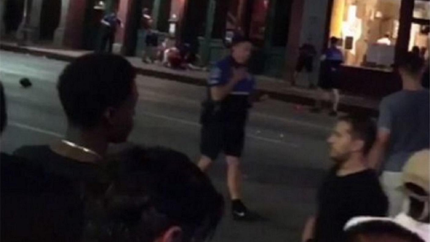 Il bar di Austin davanti al quale si crede sia inizata la sparatoria