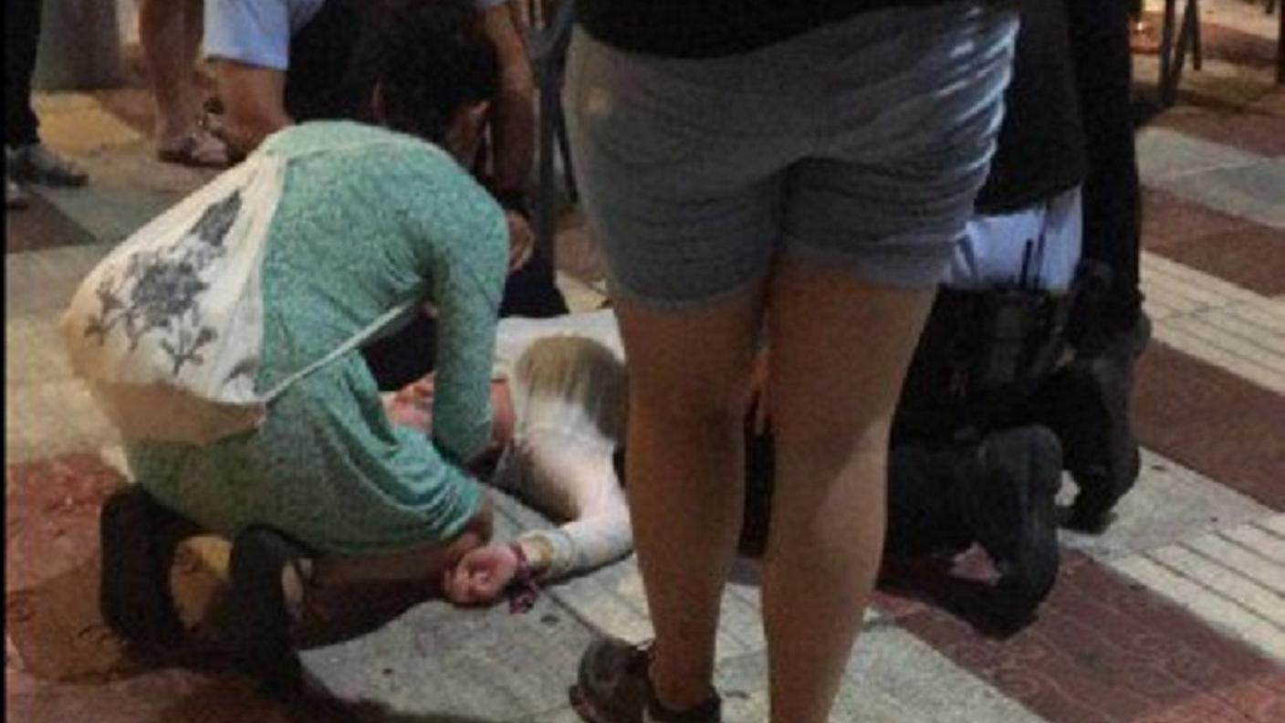 Una persona rimasta ferita nel fuggi fuggi generale a Platja d'Aro