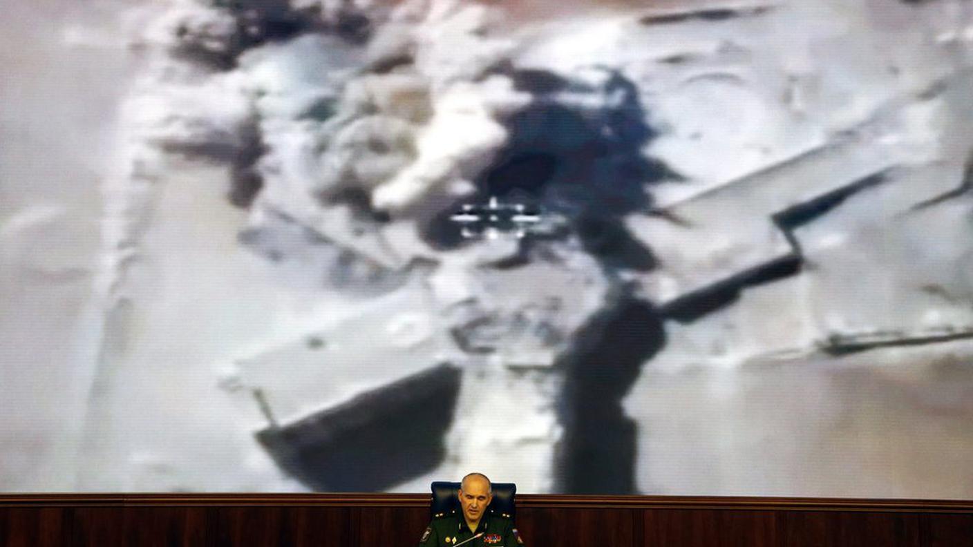 Il capo delle operazioni militari russe illustra gli esiti dei bombardamenti