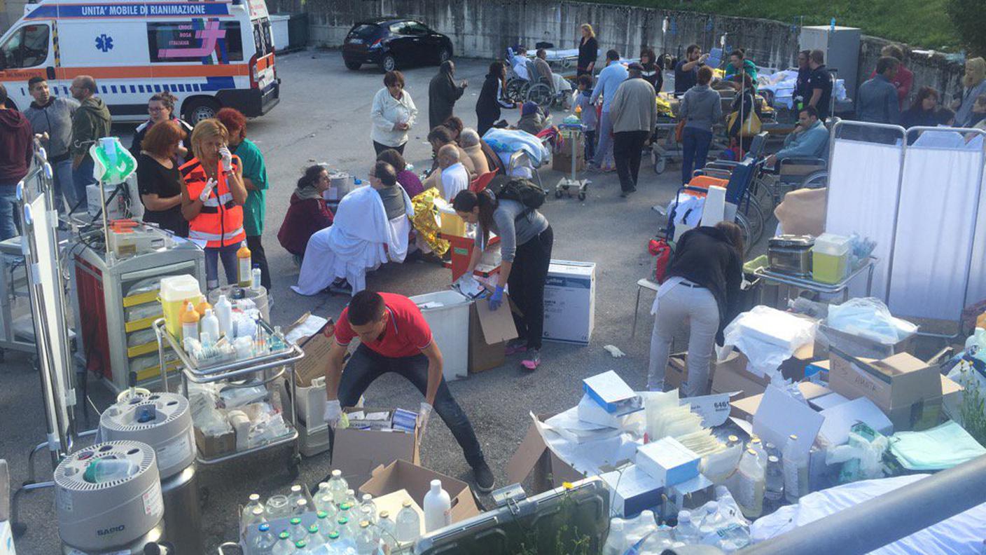 L'ospedale di Amatrice