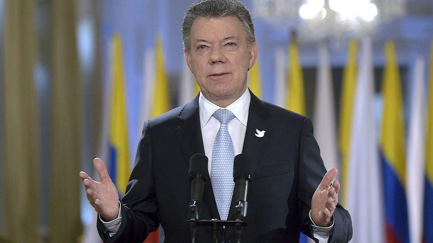 Il presidente colombiano Juan Manuel Santos
