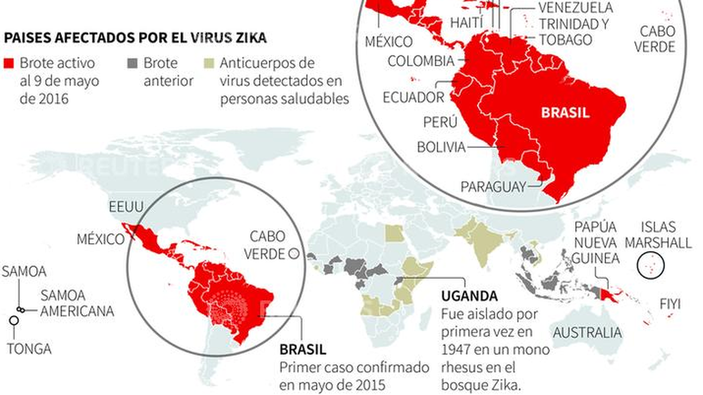 La propagazione del virus Zika