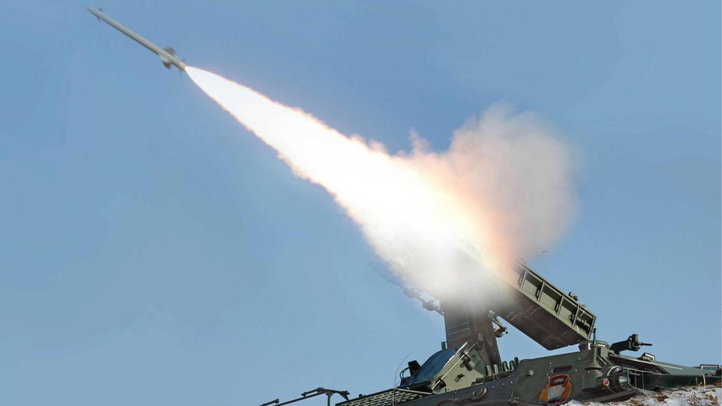 Immagine di un missile nordcoreano diffusa da Pyongyang