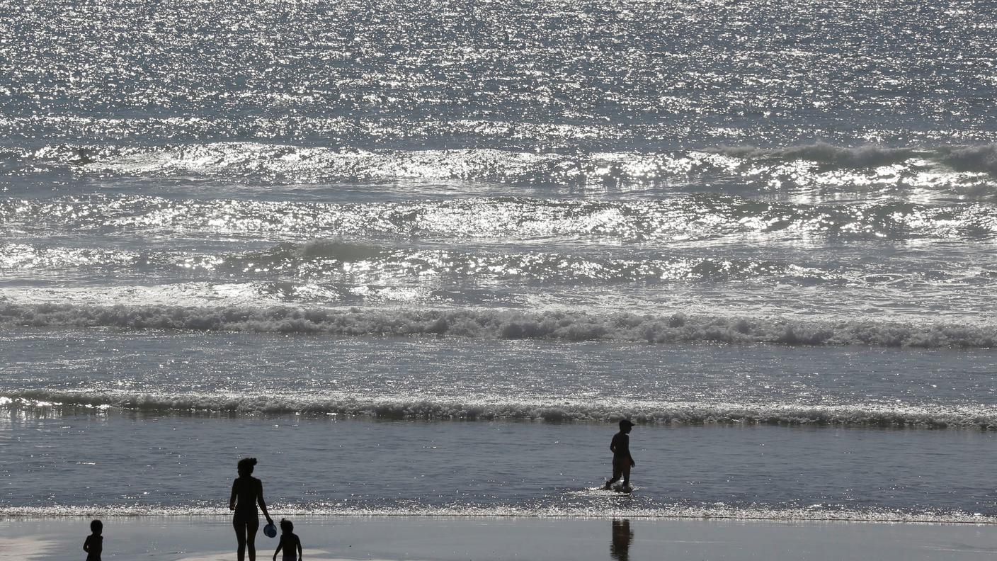 Una spiaggia sull'Oceano atlantico