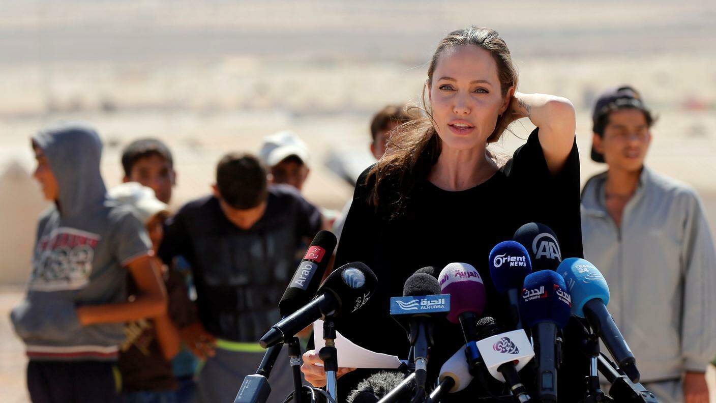 Angelina Jolie ad Azraq