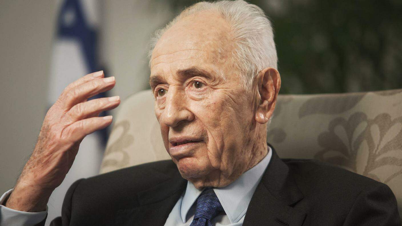 Shimon Peres in una fotografia del 2015