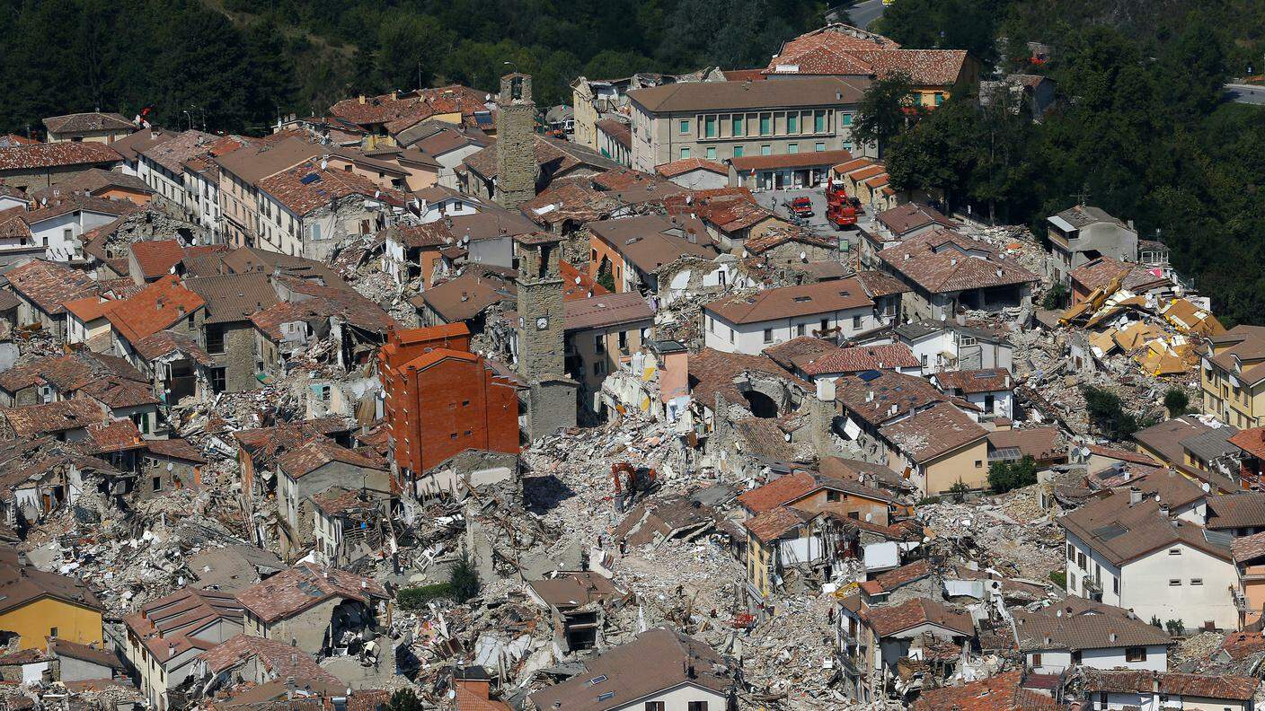 Il paese del Lazio distrutto dal terremoto del 24 agosto