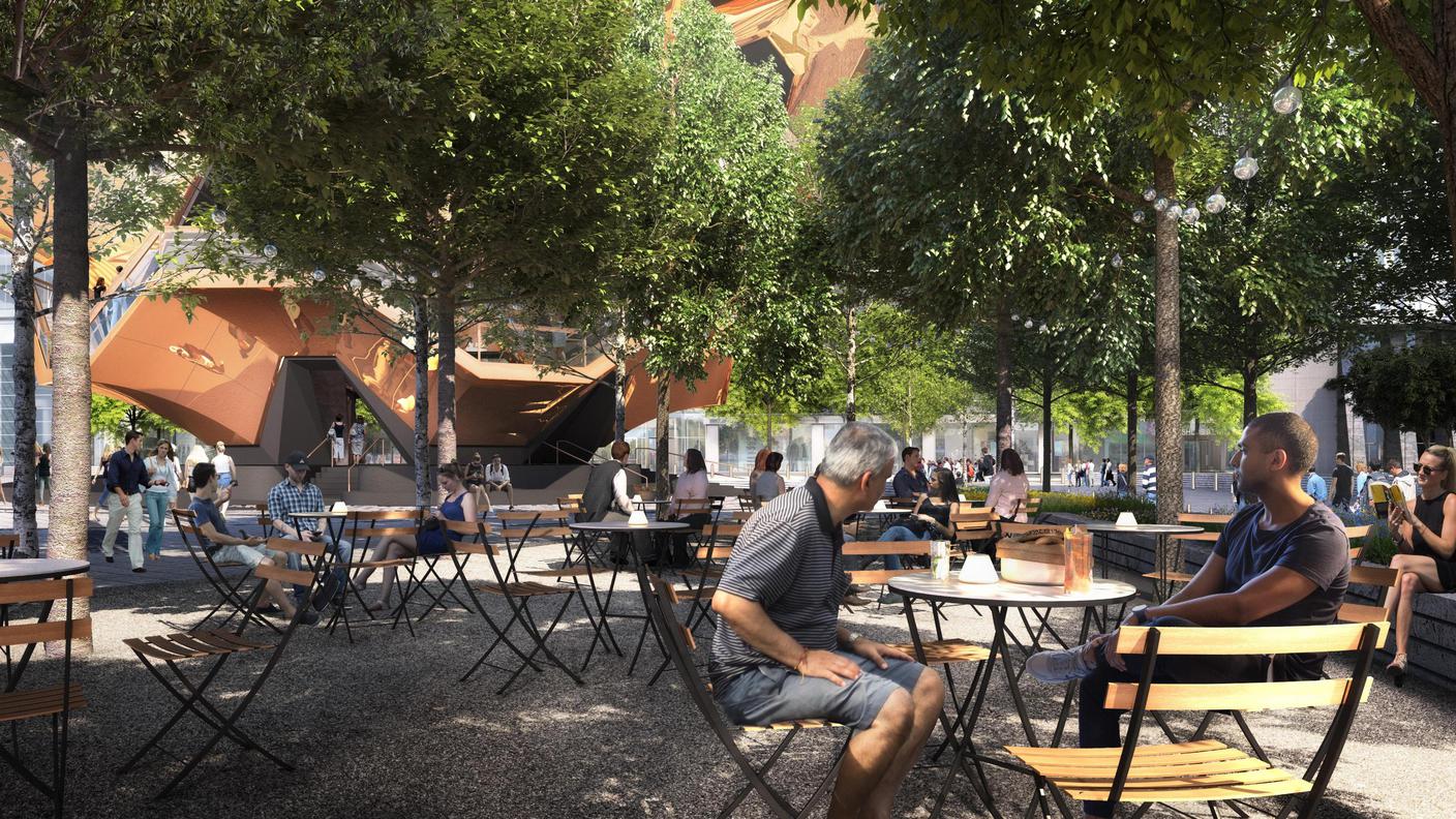 Fuori uno spazio pubblico