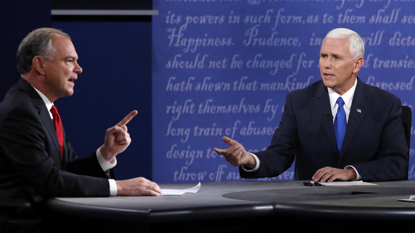 Tim Kaine e Mike Pence candidati vice