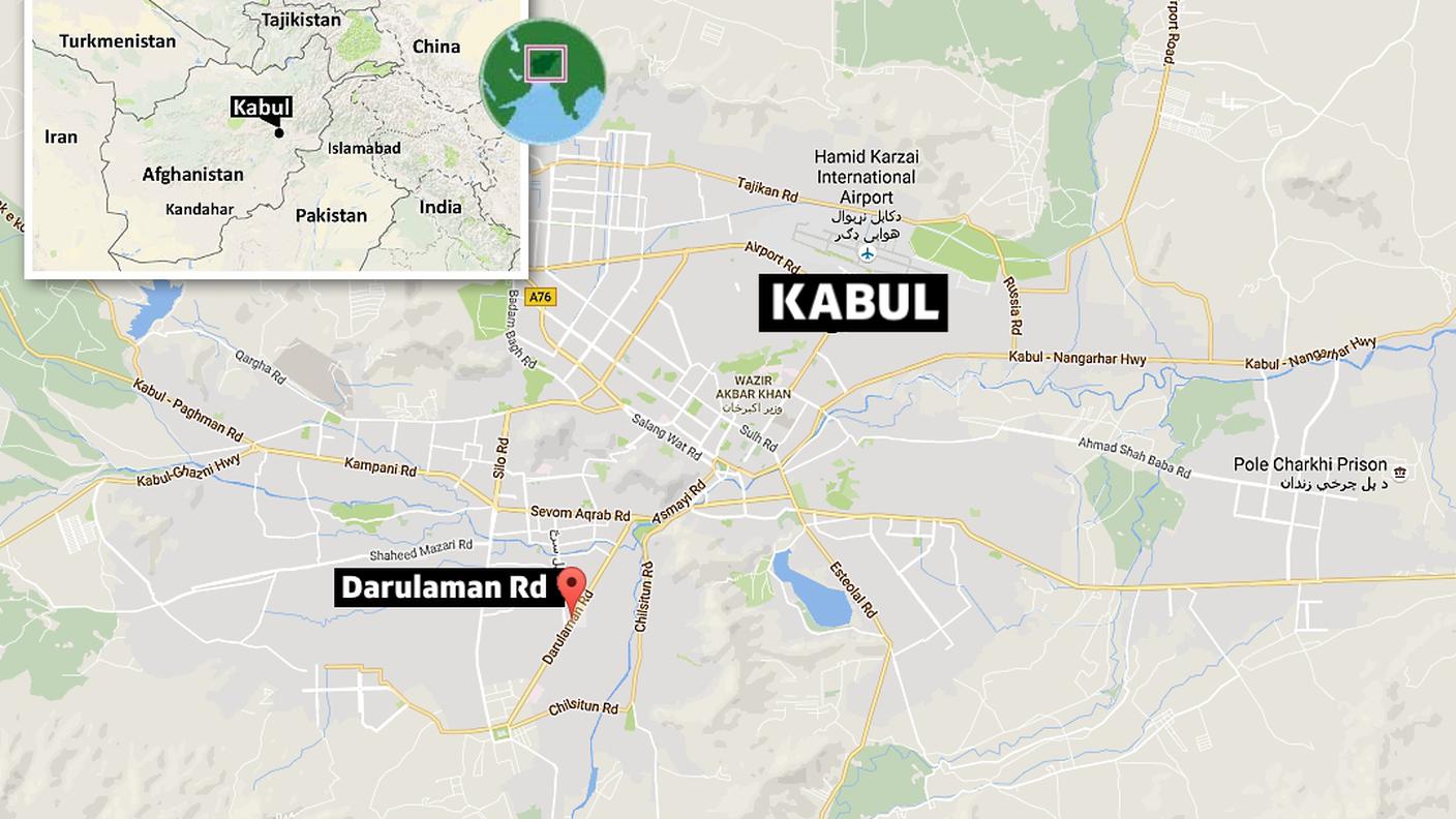 Darulaman Road, la zona dell'attentato è vicina al vecchio Parlamento