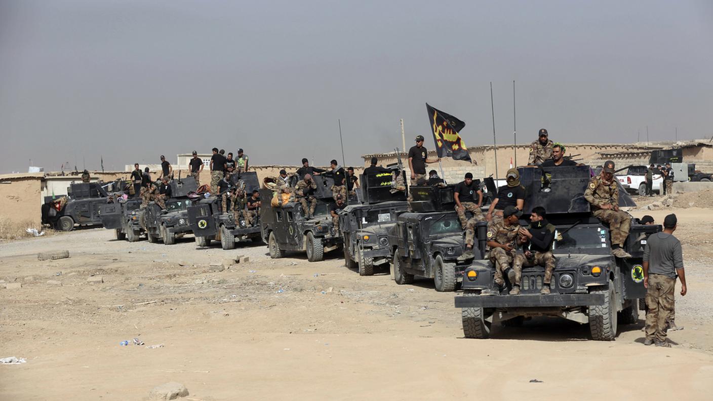 Forze speciali anti-terrorismo irachene dirette a Mosul