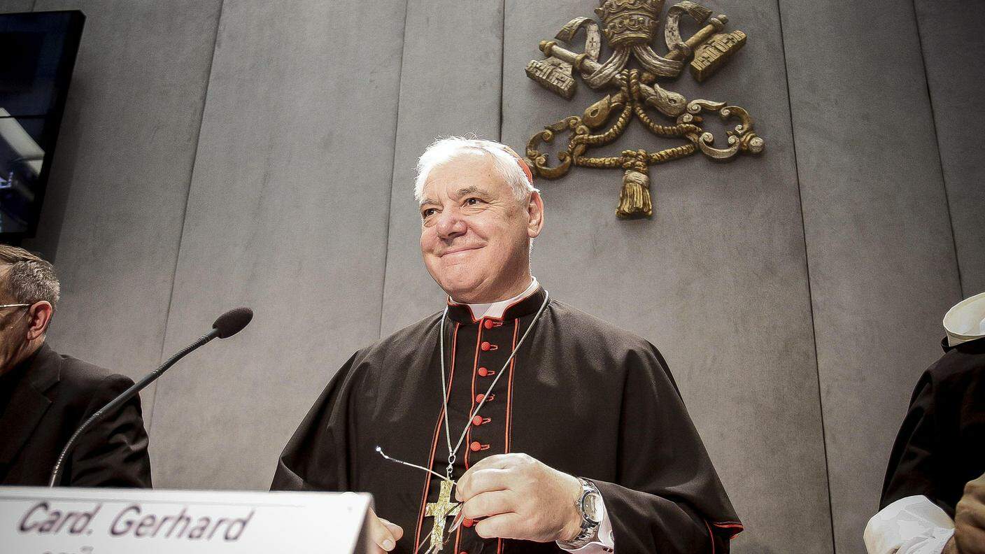 Il cardinale Gerhard Müller, che ha presentato la posizione della Chiesa
