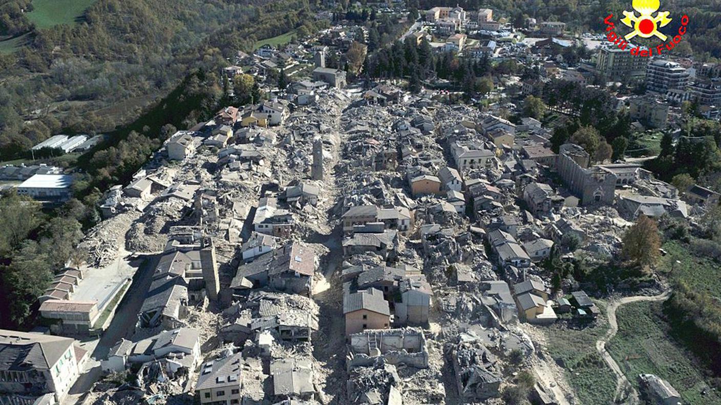 La località vista dall'alto