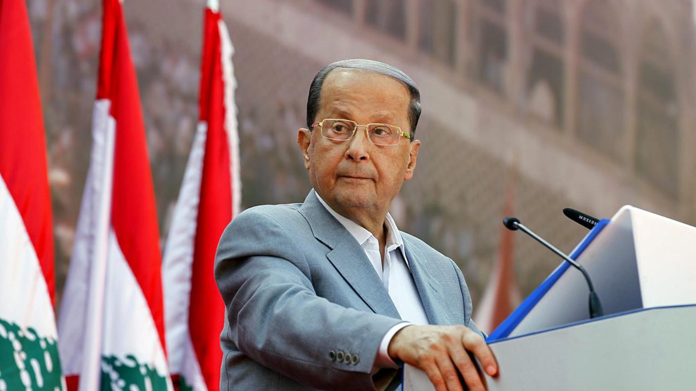 Michel Aoun fotografato lo scorso anno