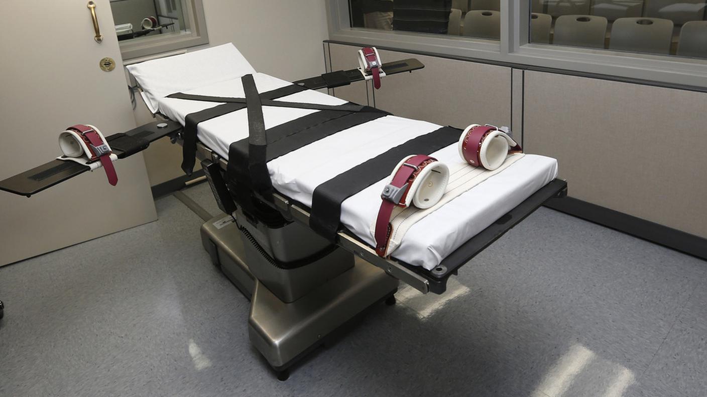 La camera delle esecuzioni nel penitenziario di Stato dell'Oklahoma