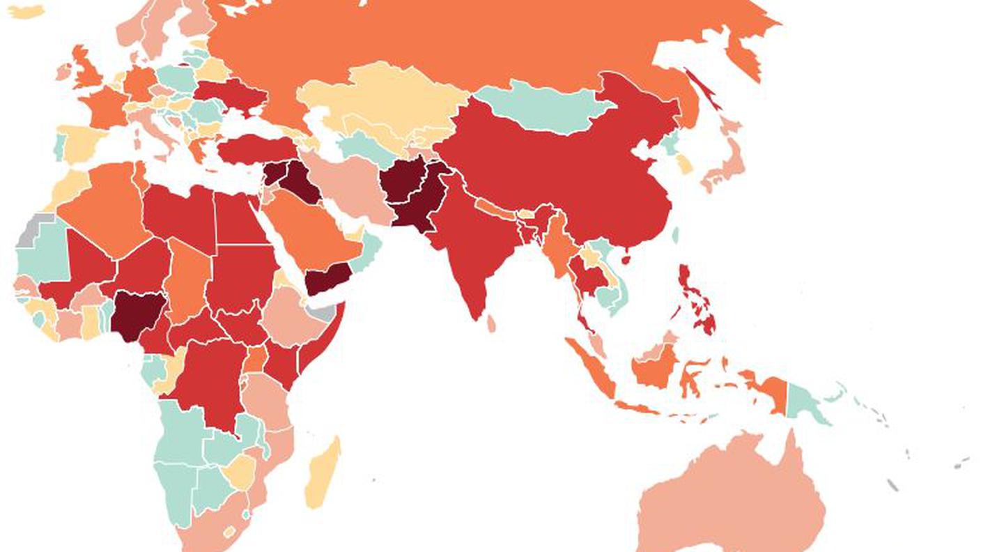L'impatto del terrorismo cresce con i colori più scuri