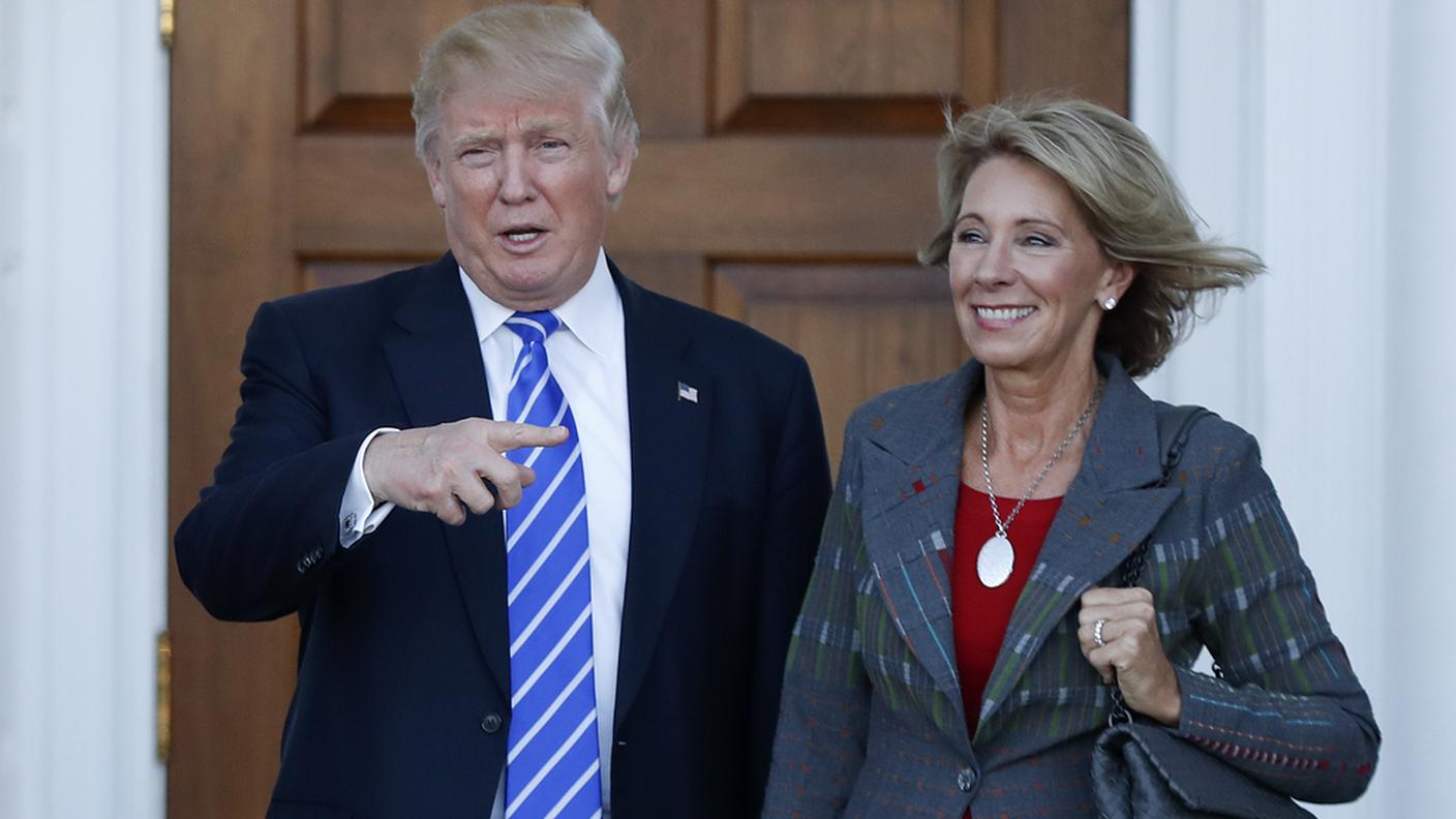 C'è intesa tra Donald Trump e Betsy DeVos