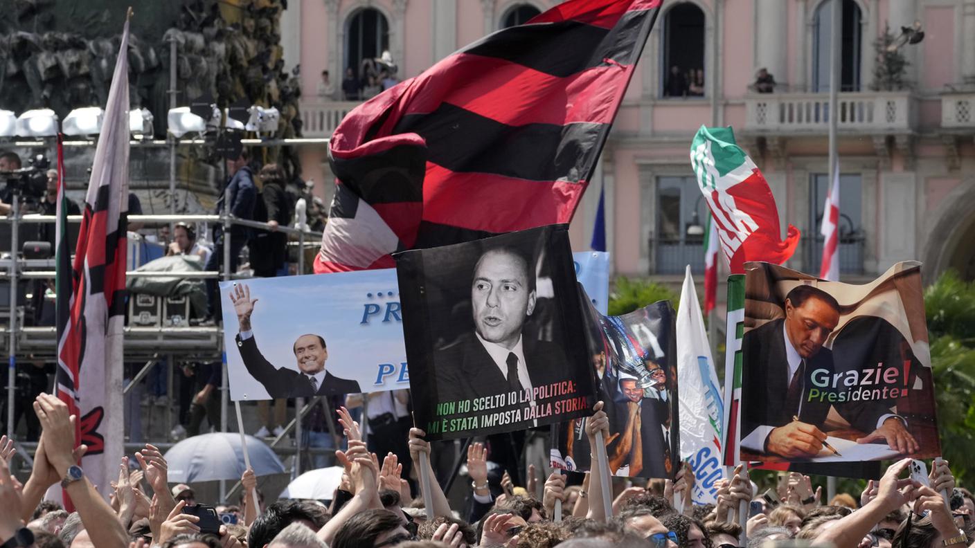 14 giugno 2023; funerale di Silvio Berlusconi