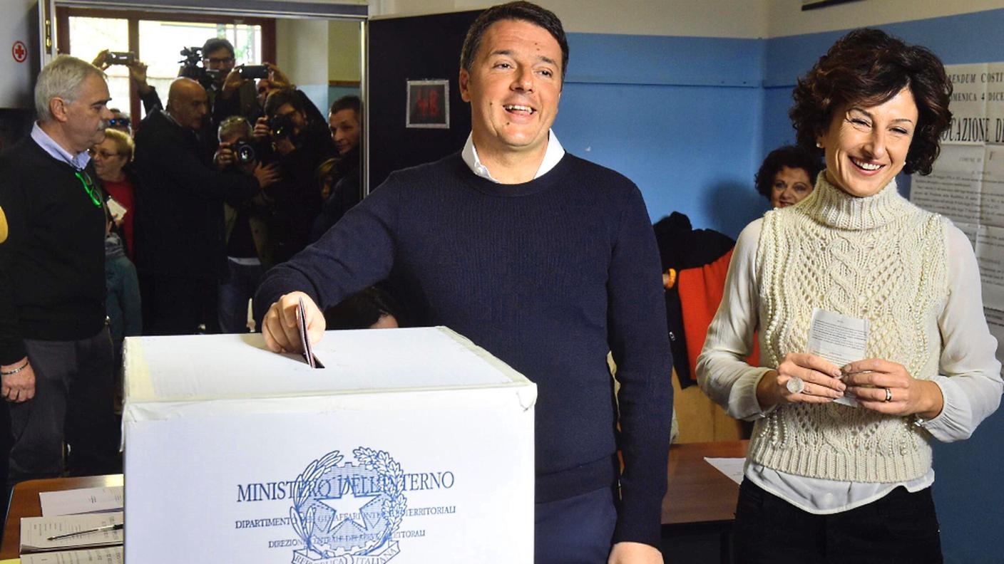 Il presidente del Consiglio Matteo Renzi è promotore del Referendum