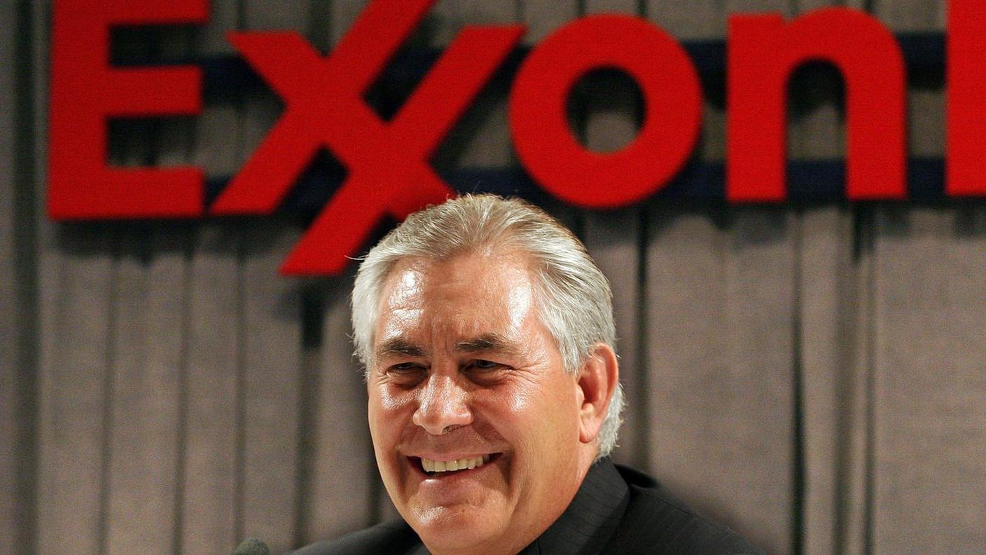 Rex Tillerson, alla Exxon dal 1975, ha legami con Vladimir Putin dagli anni Novanta, quando il presidente russo era Boris Eltsin