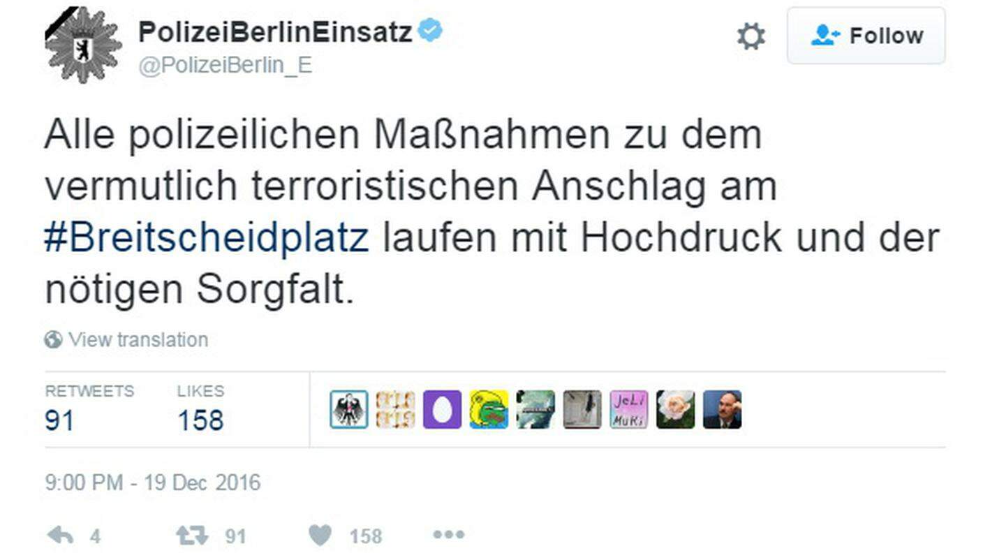 La polizia tedesca parla di "probabile attacco terroristico"
