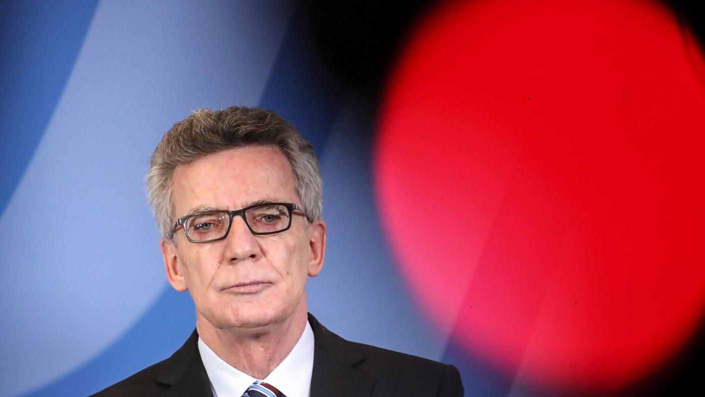 Il ministro dell'interno tedesco de Maizière