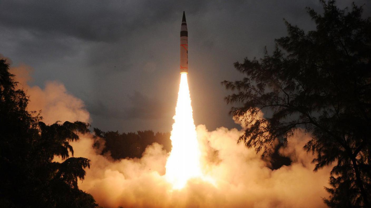 Quarto test sperimentale del missile indiano Agni-V