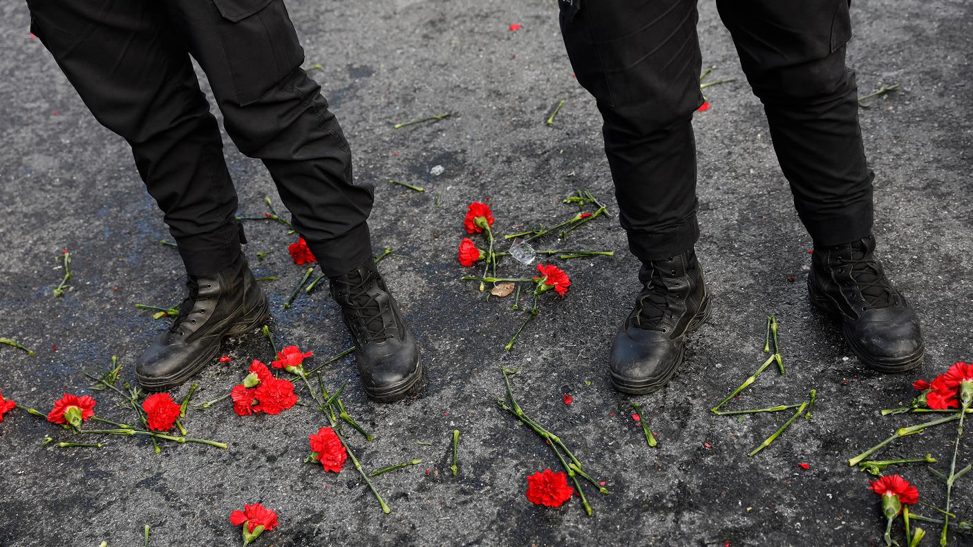 Il luogo dell'attentato a Istanbul