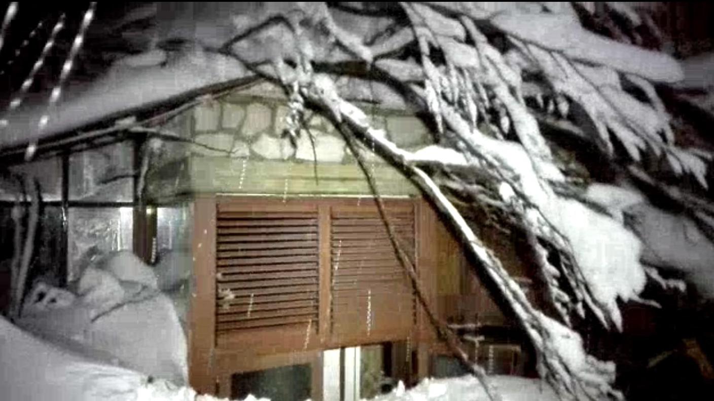 L'hotel Rigopiano colpito da una valanga mercoledì pomeriggio
