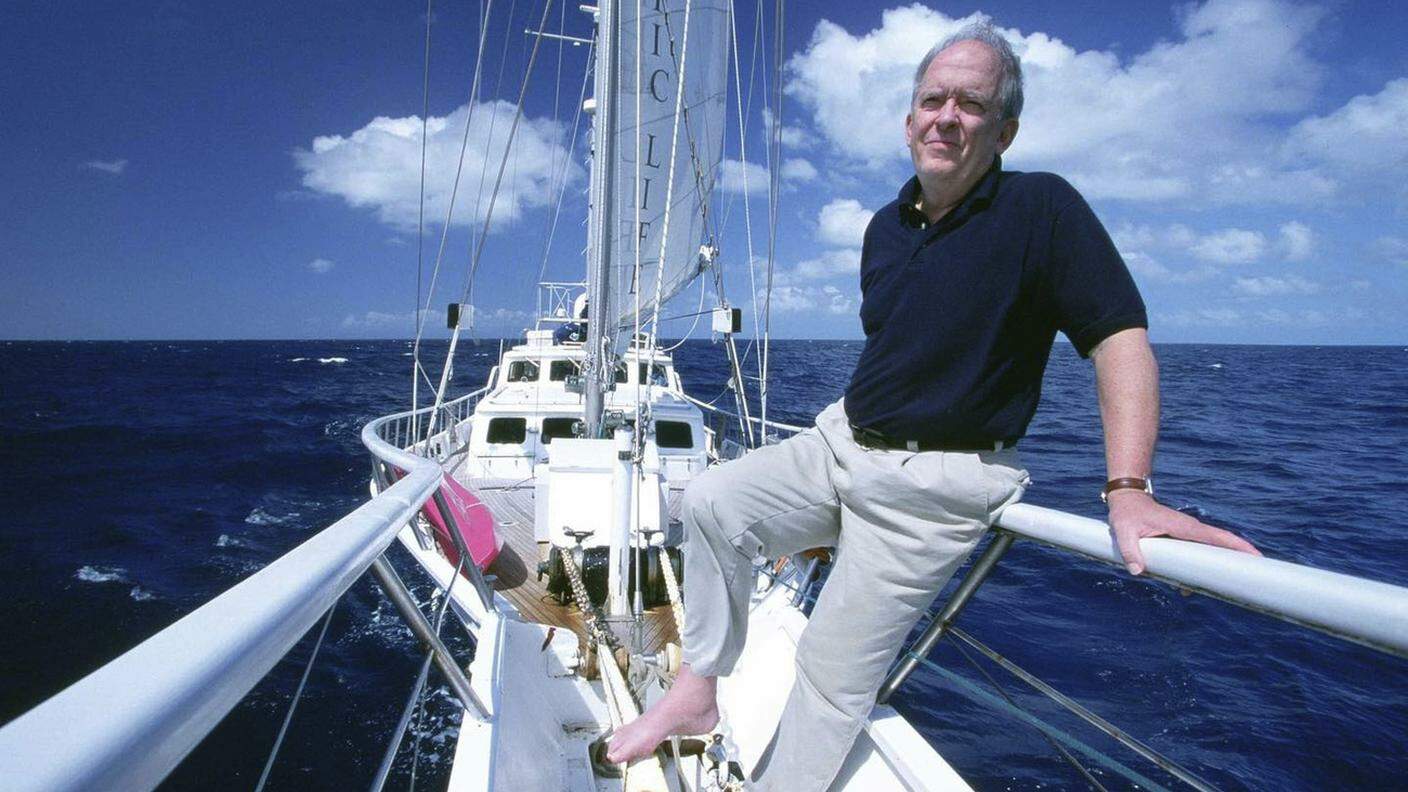 Roger Payne a bordo della nave da ricerca RV Odyssey di Ocean Alliance
