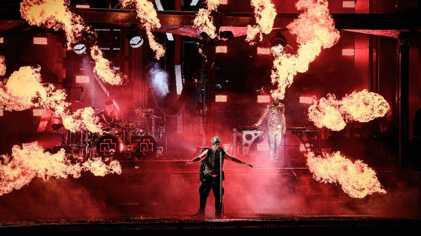 I Rammstein sul palco