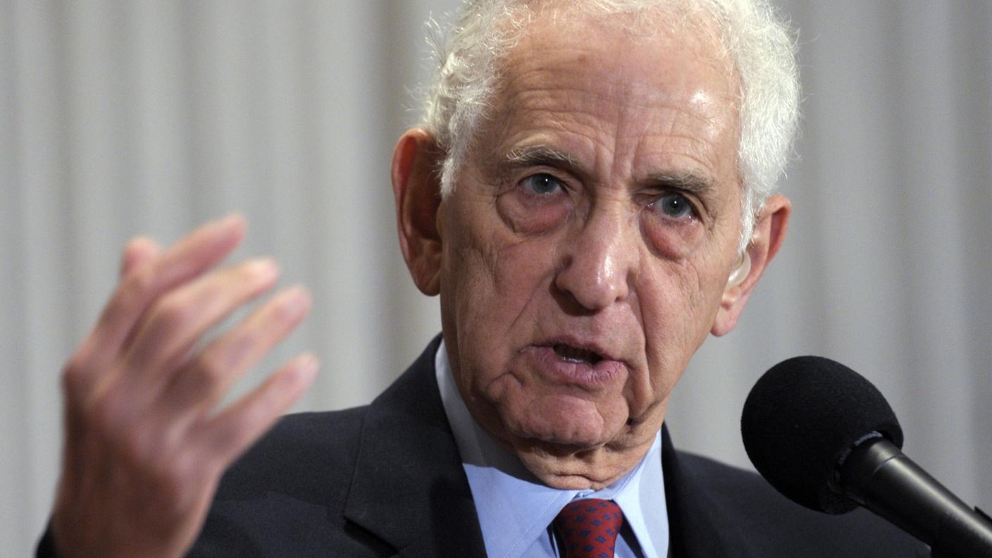 Ellsberg, qui in un'immagine del 2010, nel corso di una conferenza stampa a Washington
