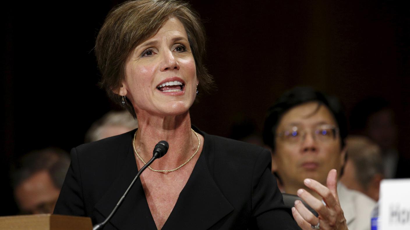Sally Quillian Yates era stata nominata da Obama