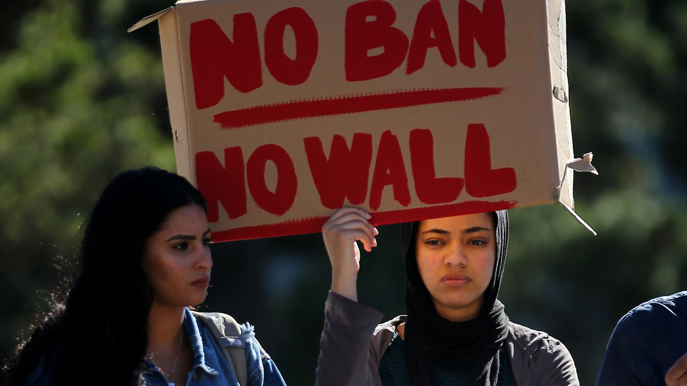 Manifestazione in California