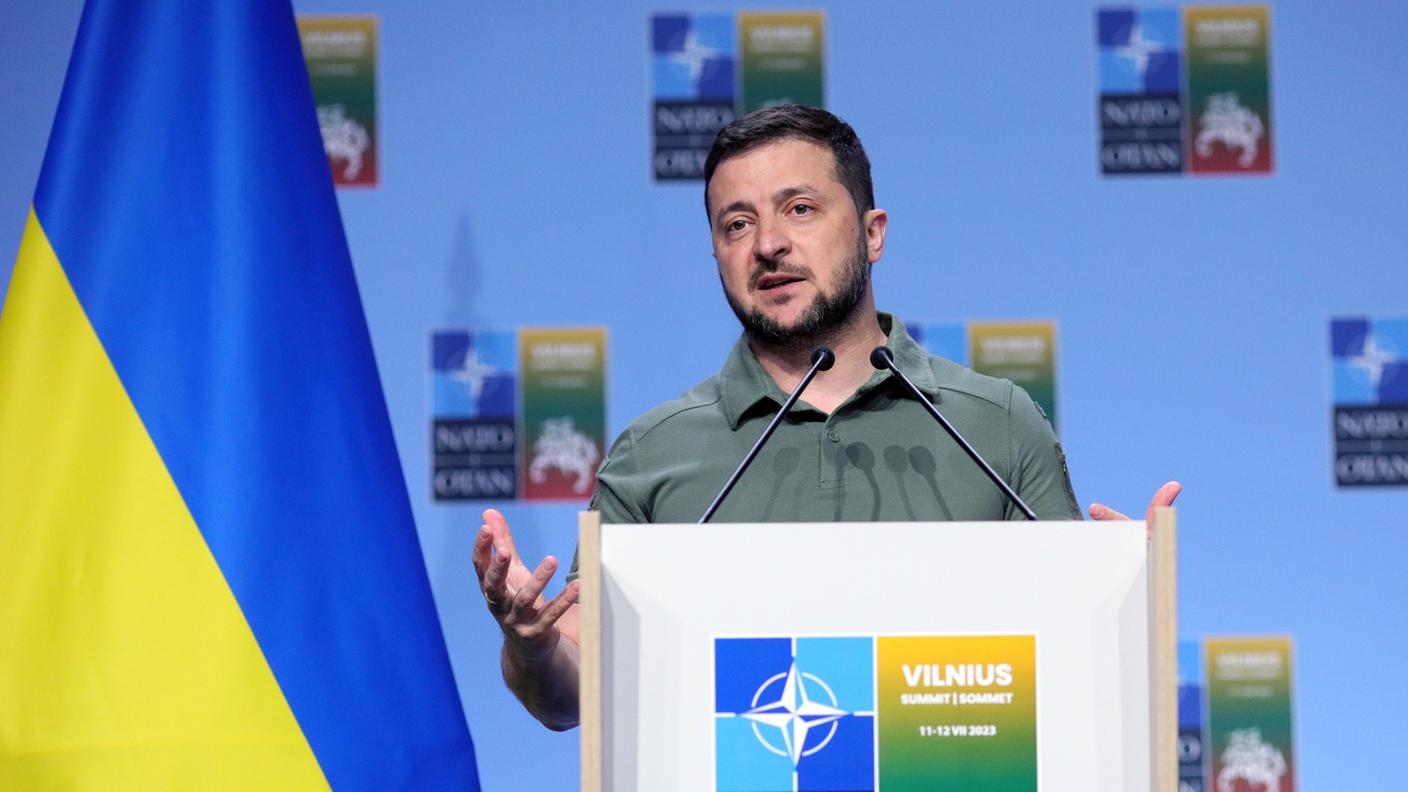 Il presidente ucraino al vertice NATO a Vilnius
