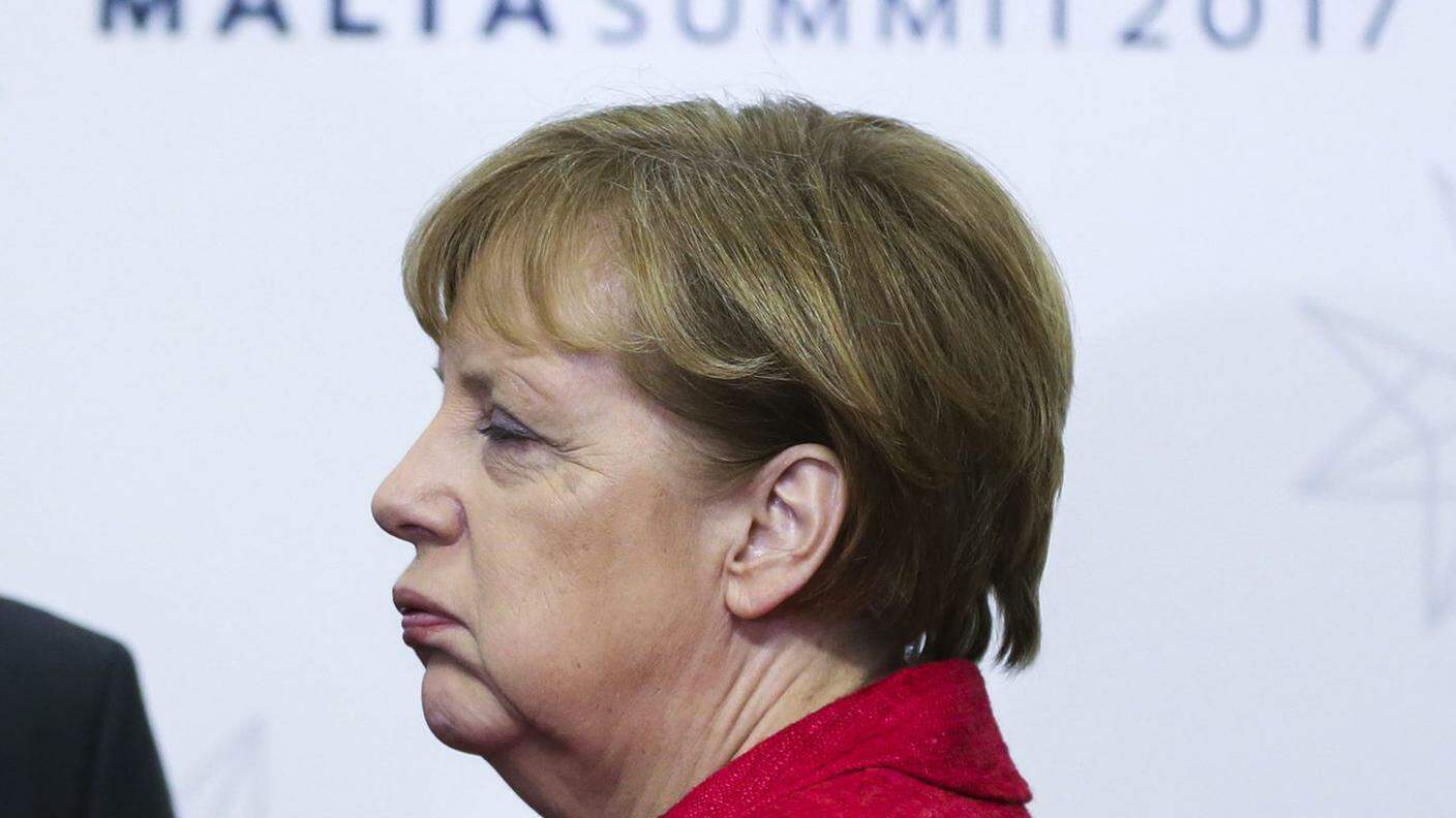 Angela Merkel al vertice maltese