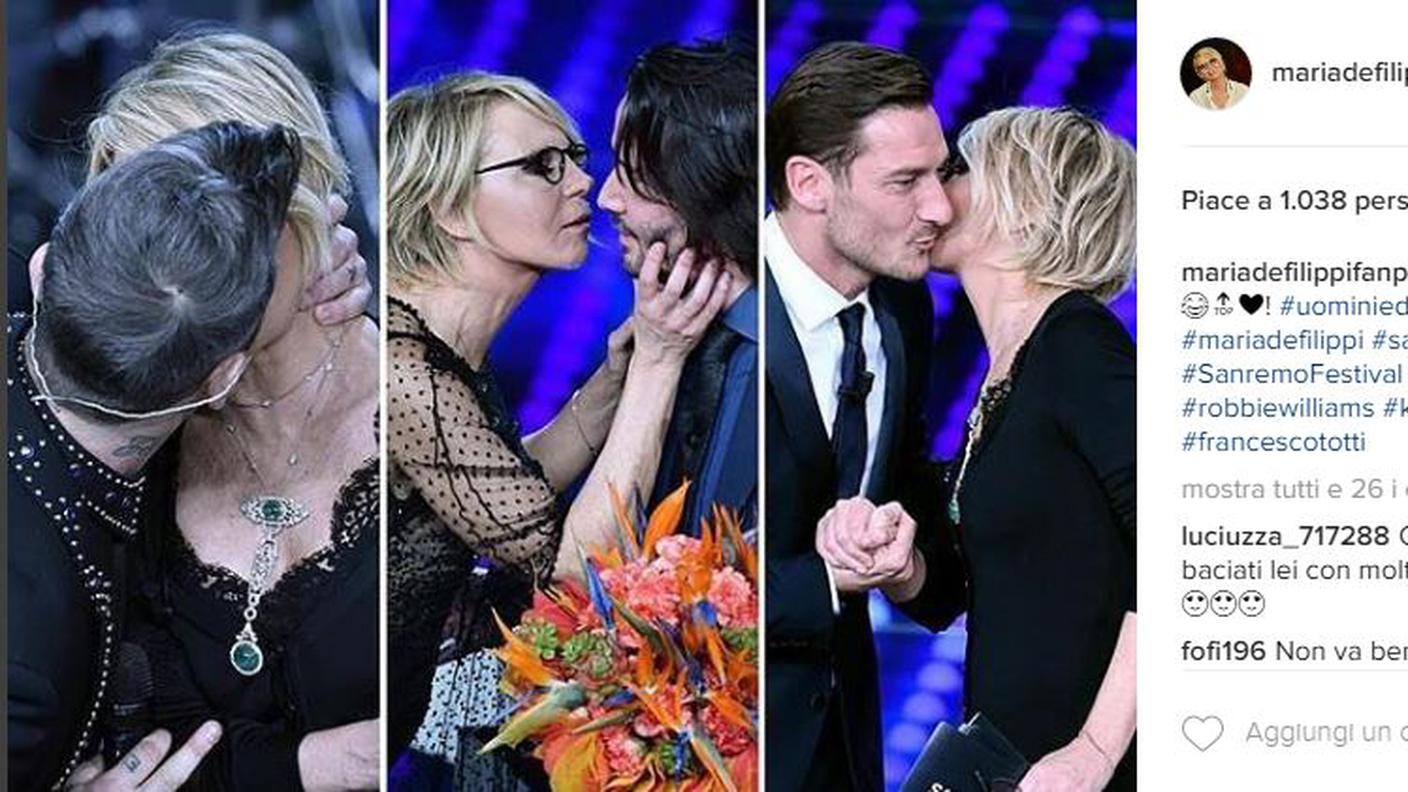 "Maria li bacia tutti!"