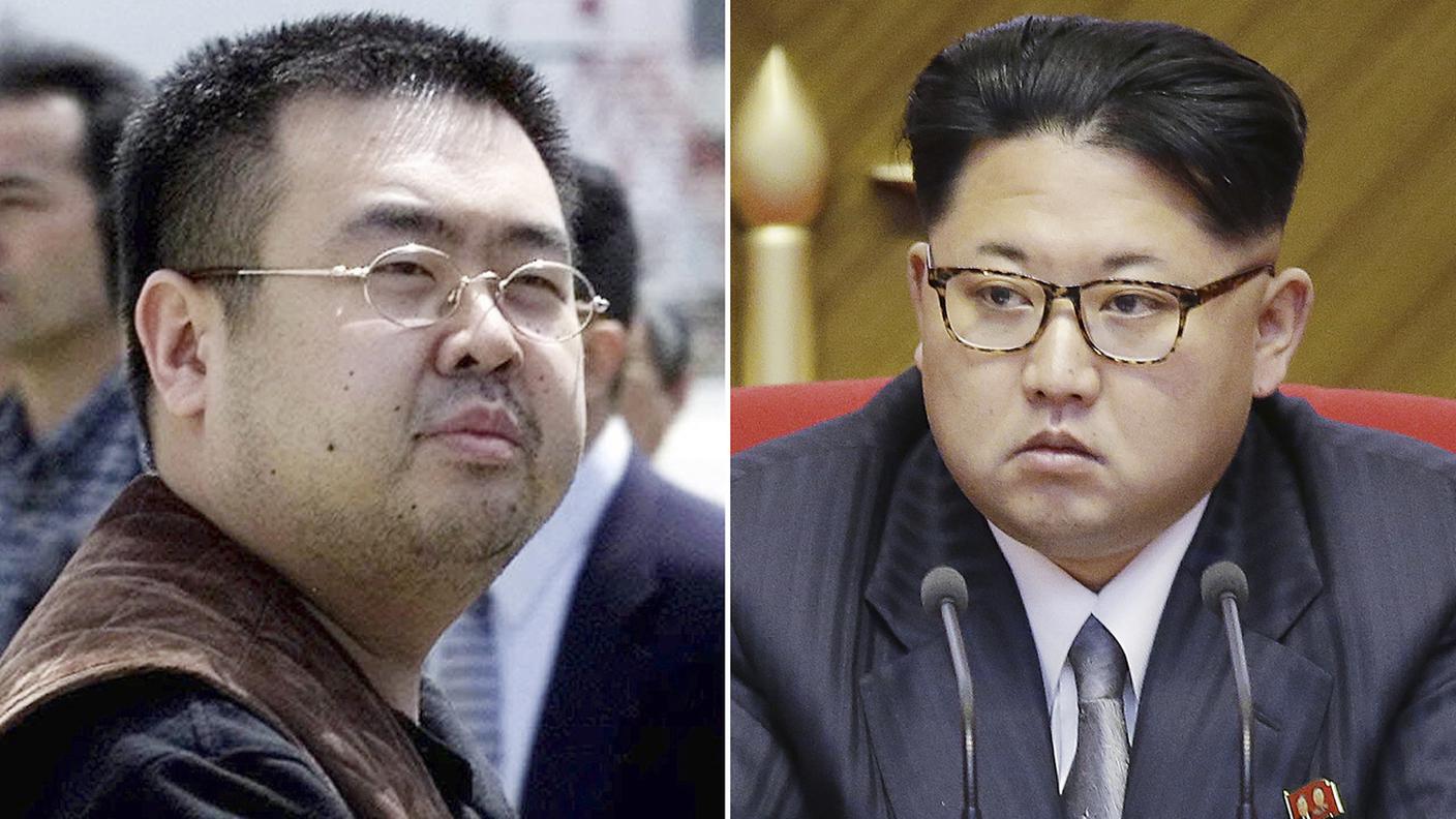 Kim Jong Nam (a sinistra), fratellastro del leader nordcoreano Kim Jong Un (a destra)